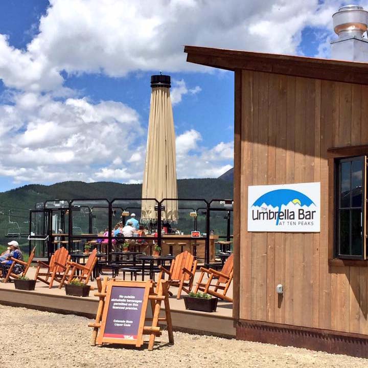 Umbrella Bar at Ten Peaks - Crested Butte on Mountain Restaurant