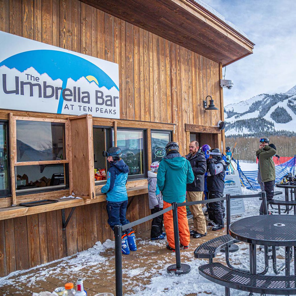 Umbrella Bar at Ten Peaks - Crested Butte on Mountain Restaurant
