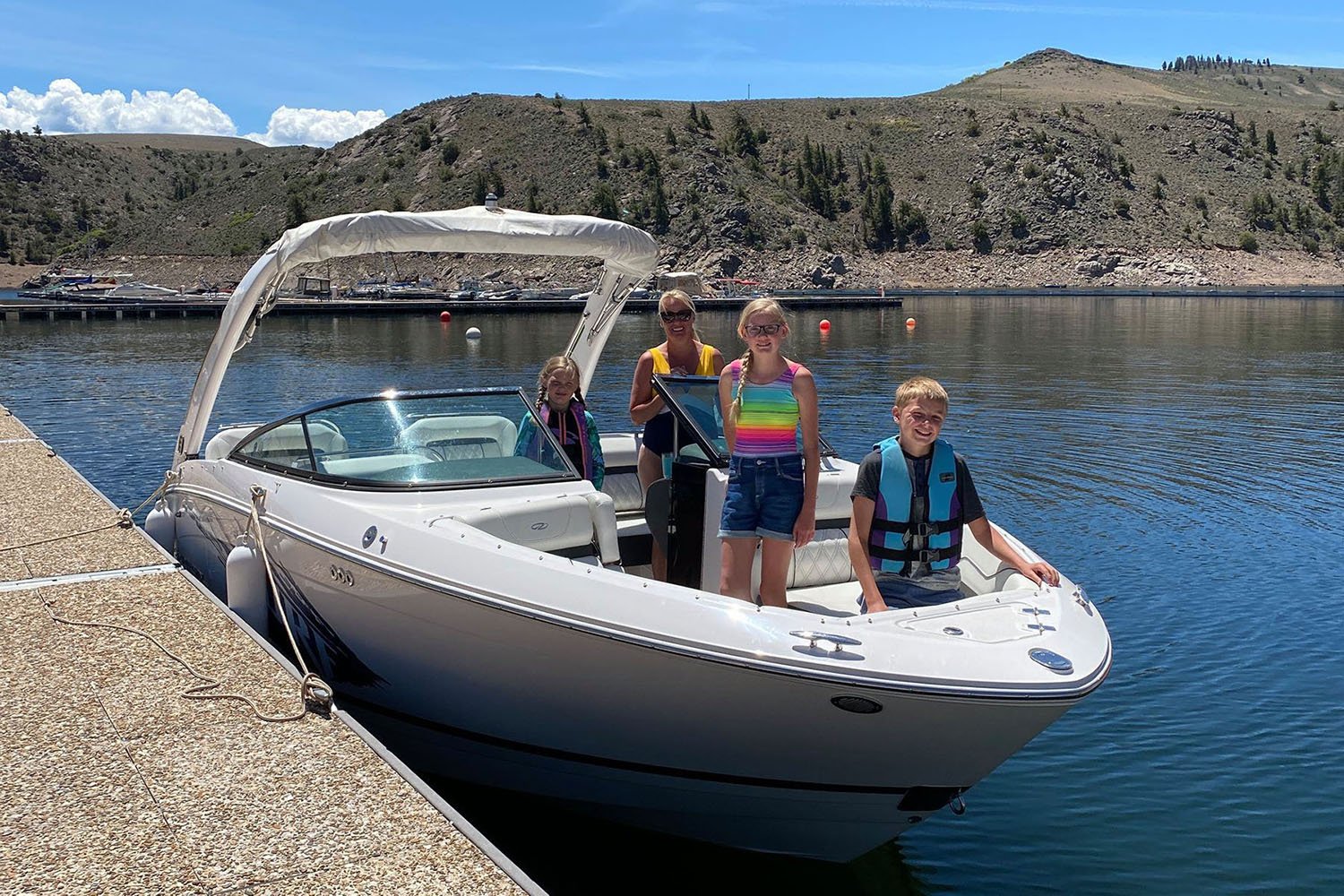 Elk Creek Marina on Blue Mesa Reservoir